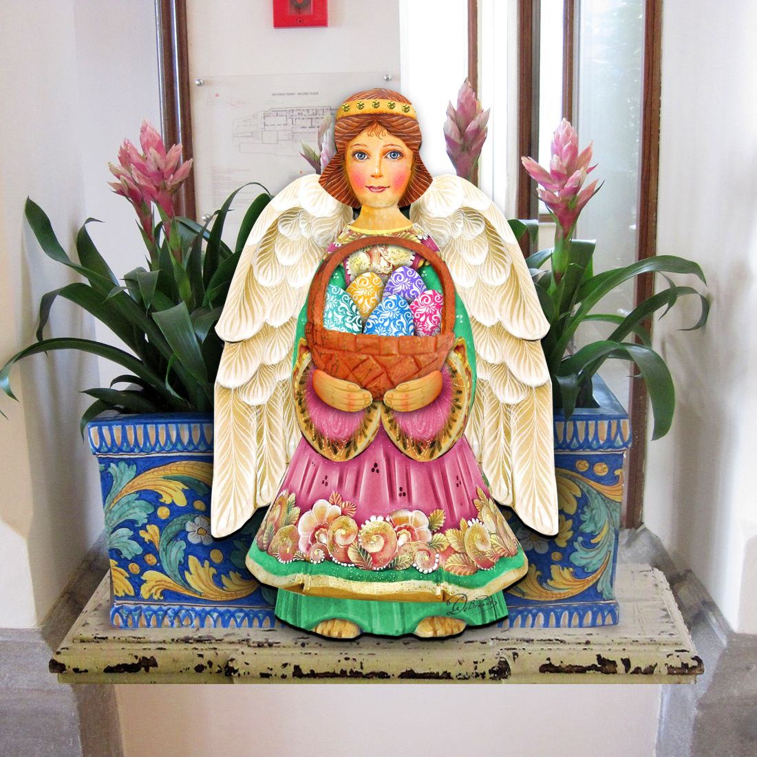 Easter Angel Easter Door Decor by G. DeBrekht - Easter Spring Decor - 8154153H-3