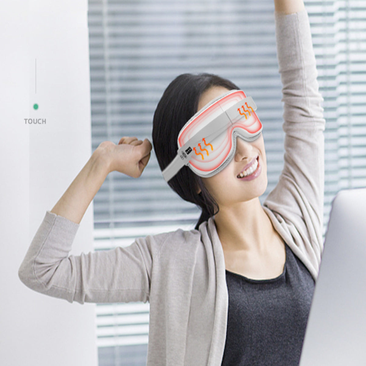 EyeLux Hot and Cold Eye Massager with Bluetooth Music Player - Ultimate Eye Strain Relief & Relaxation