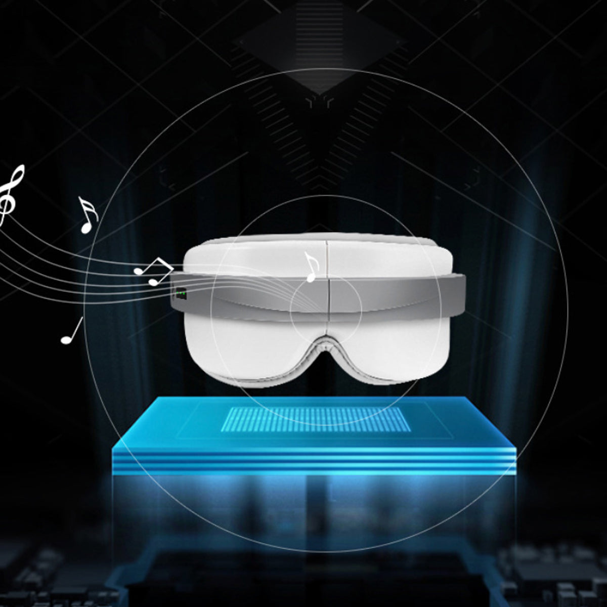 EyeLux Hot and Cold Eye Massager with Bluetooth Music Player - Ultimate Eye Strain Relief & Relaxation