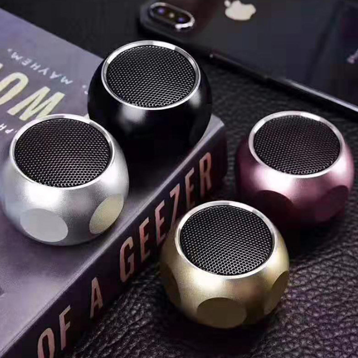 Compact & Powerful Mini Bluetooth Speakers - Big Sound, Clear Audio, Portable, 5 Vibrant Colors