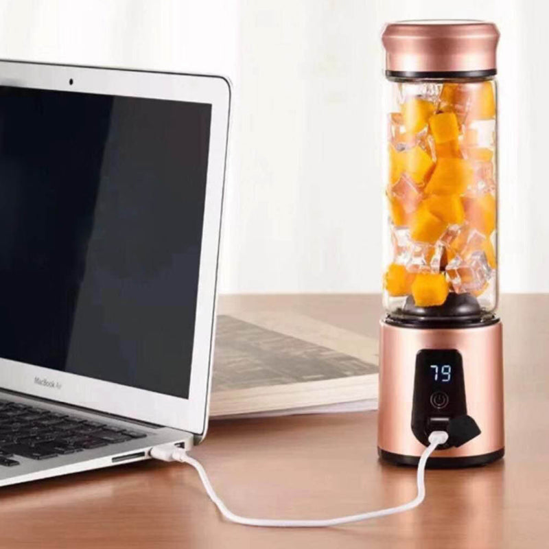JuiceUp N Go Quick Portable Juicer and Smoothie Blender - Powerful, Lightweight & Convenient, Rechargeable & USB Charging, BPA-Free, Dishwasher Safe