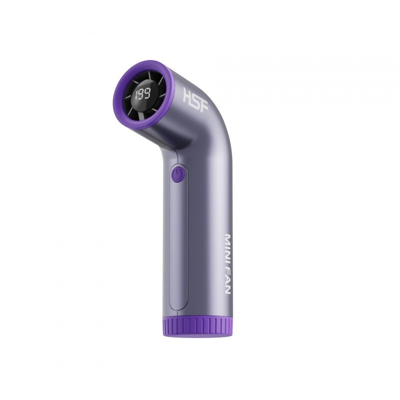 High-speed Little Turbine Digital Display Charging Long Endurance Portable Fan