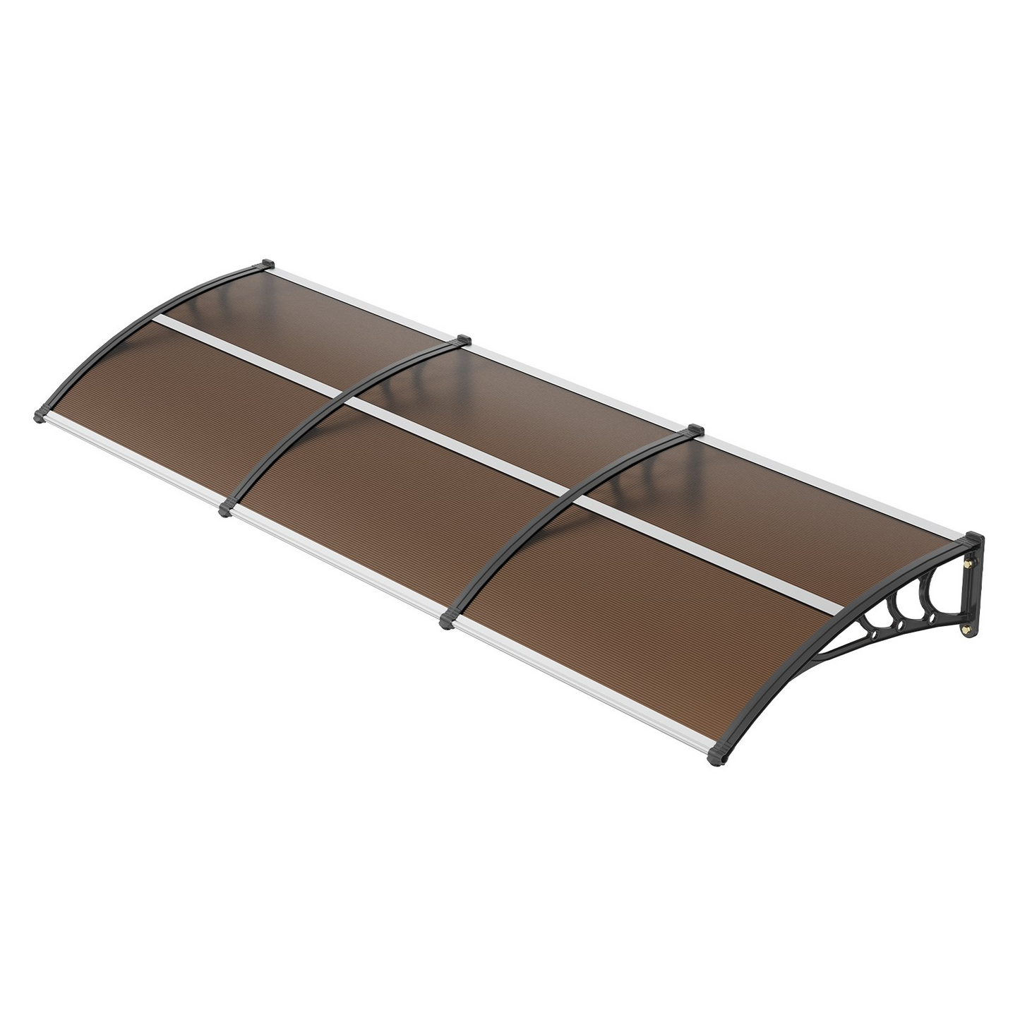 VEVOR 40" x 120" Window Door Awning Canopy - Durable Polycarbonate for UV, Rain, and Snow Protection - UPF 50+ Outdoor Shield for Home Exterior