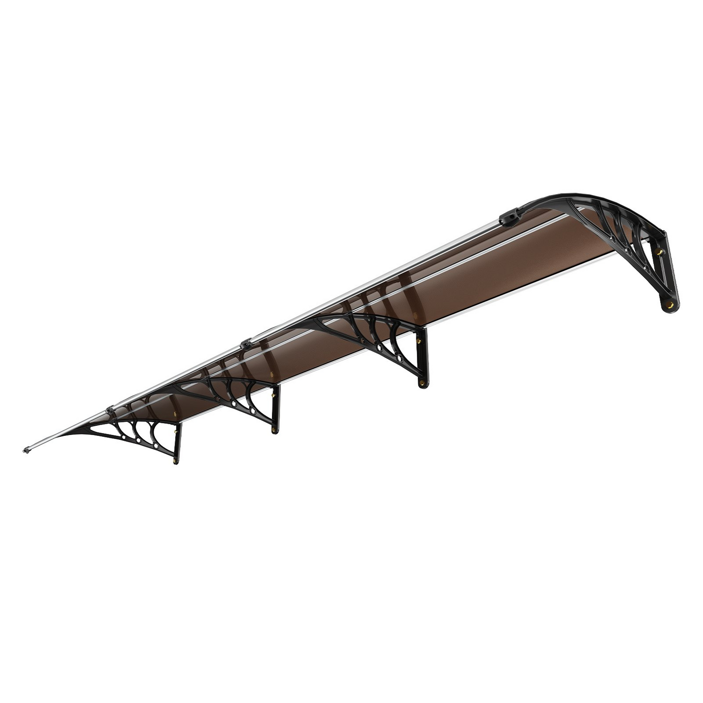 VEVOR 40" x 120" Window Door Awning Canopy - Durable Polycarbonate for UV, Rain, and Snow Protection - UPF 50+ Outdoor Shield for Home Exterior