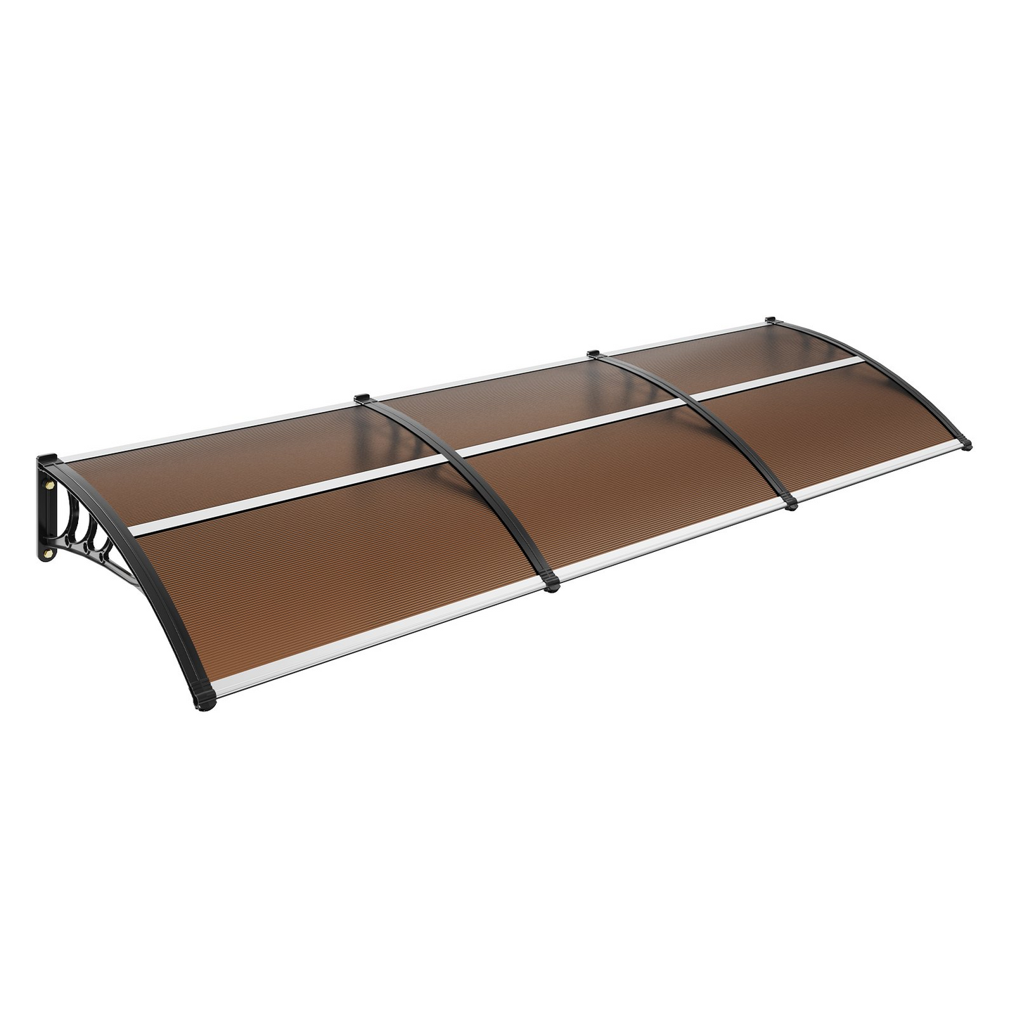 VEVOR 40" x 120" Window Door Awning Canopy - Durable Polycarbonate for UV, Rain, and Snow Protection - UPF 50+ Outdoor Shield for Home Exterior
