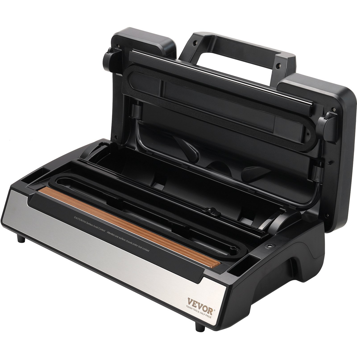 VEVOR Vacuum Sealer Machine – Dual Pump & Double Sealing, Stainless Steel, Built-in Cutter, Maximum Food Freshness