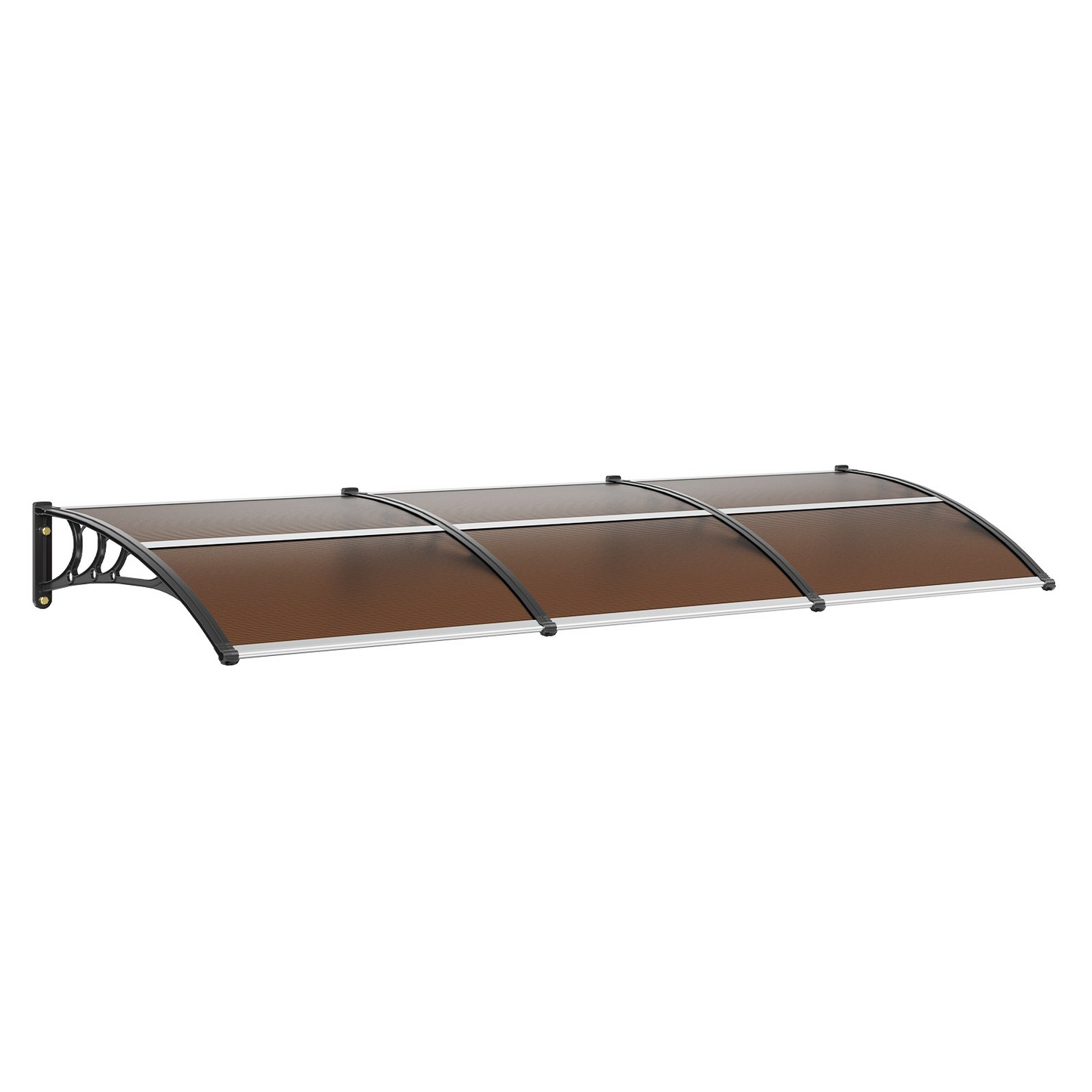 VEVOR 40" x 120" Window Door Awning Canopy - Durable Polycarbonate for UV, Rain, and Snow Protection - UPF 50+ Outdoor Shield for Home Exterior