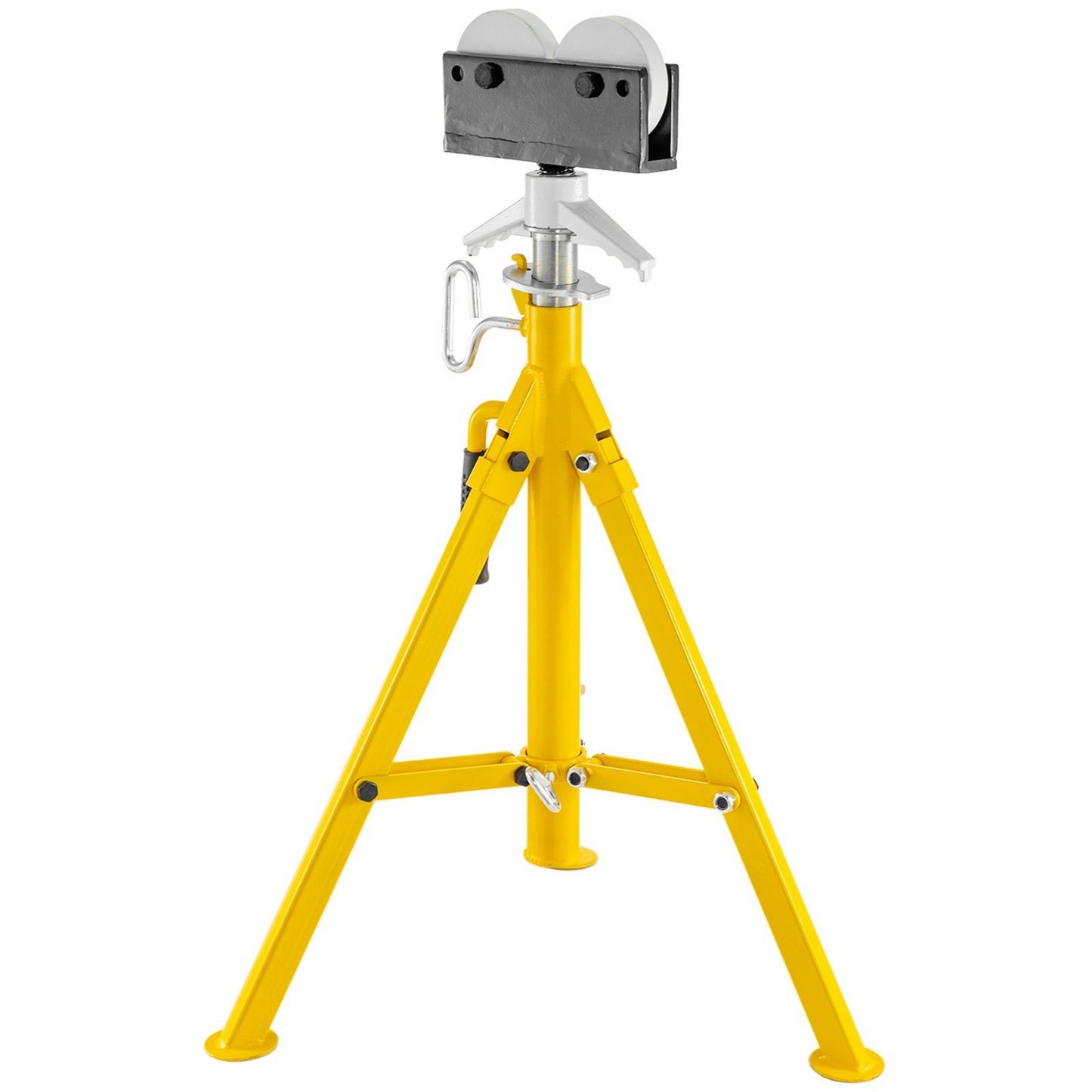 VEVOR Adjustable Roller Pipe Stand - 0.5-12 inch, Heavy Duty 2500Lb Capacity, Portable & Foldable Pipe Handling Solution