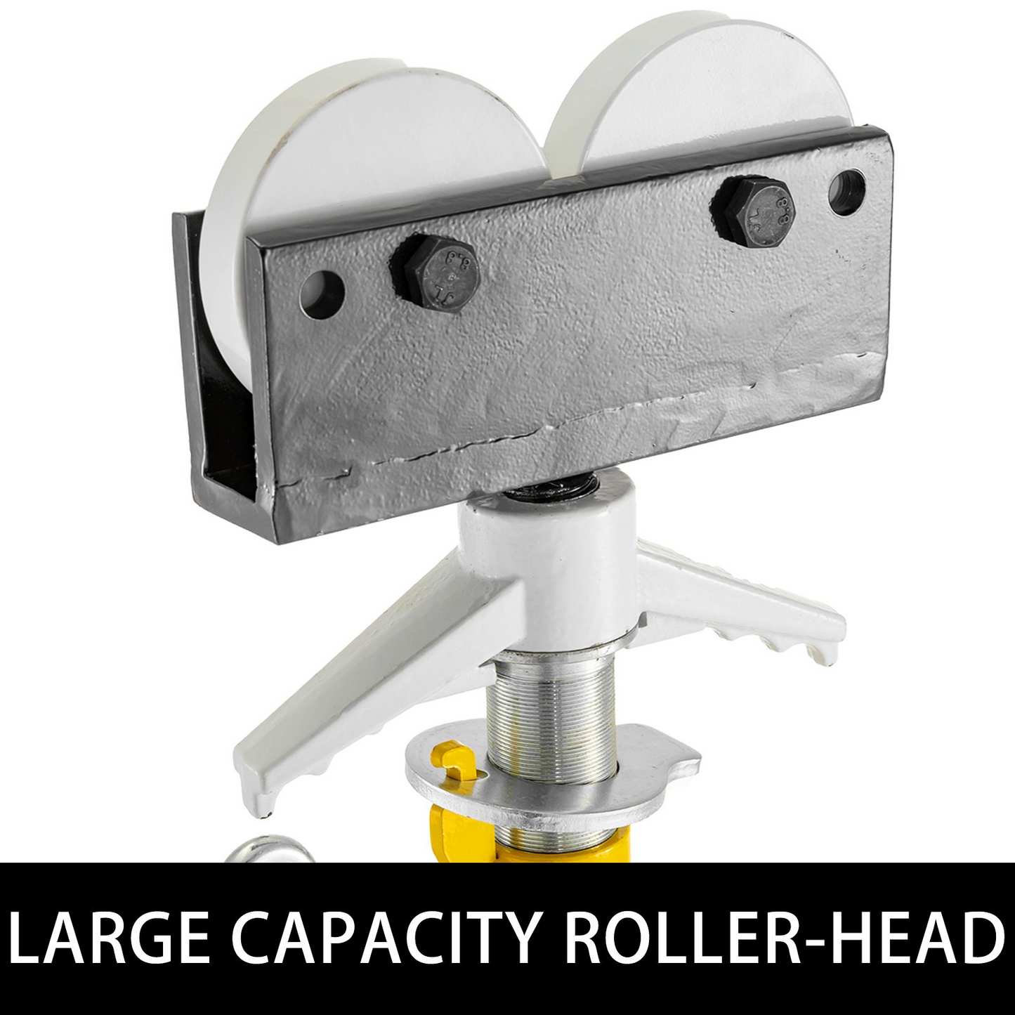 VEVOR Adjustable Roller Pipe Stand - 0.5-12 inch, Heavy Duty 2500Lb Capacity, Portable & Foldable Pipe Handling Solution