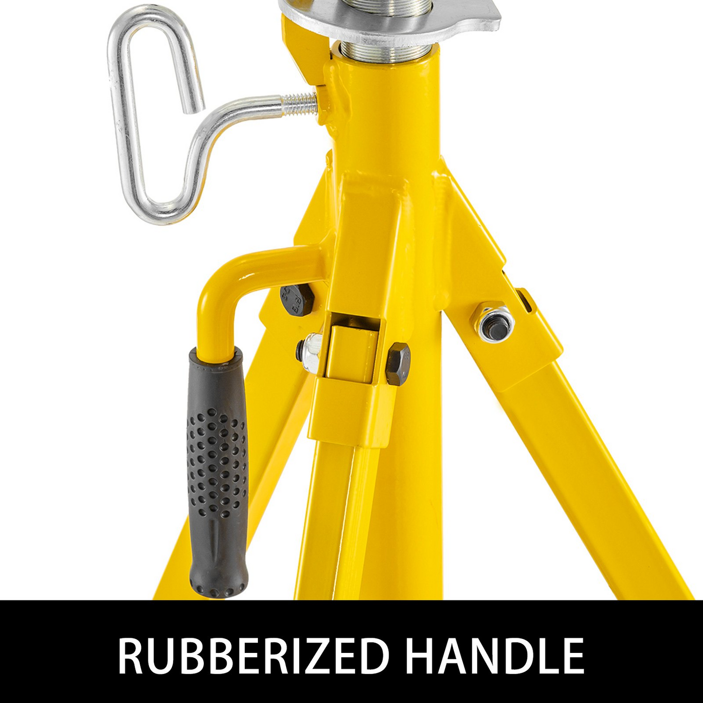 VEVOR Adjustable Roller Pipe Stand - 0.5-12 inch, Heavy Duty 2500Lb Capacity, Portable & Foldable Pipe Handling Solution
