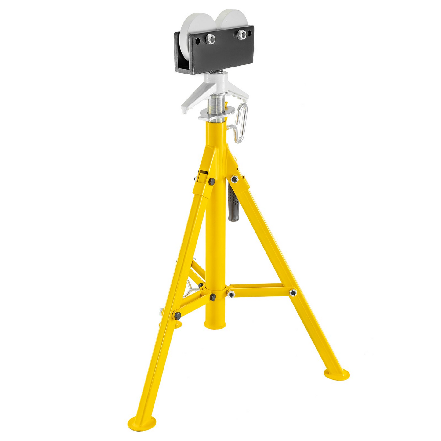 VEVOR Adjustable Roller Pipe Stand - 0.5-12 inch, Heavy Duty 2500Lb Capacity, Portable & Foldable Pipe Handling Solution