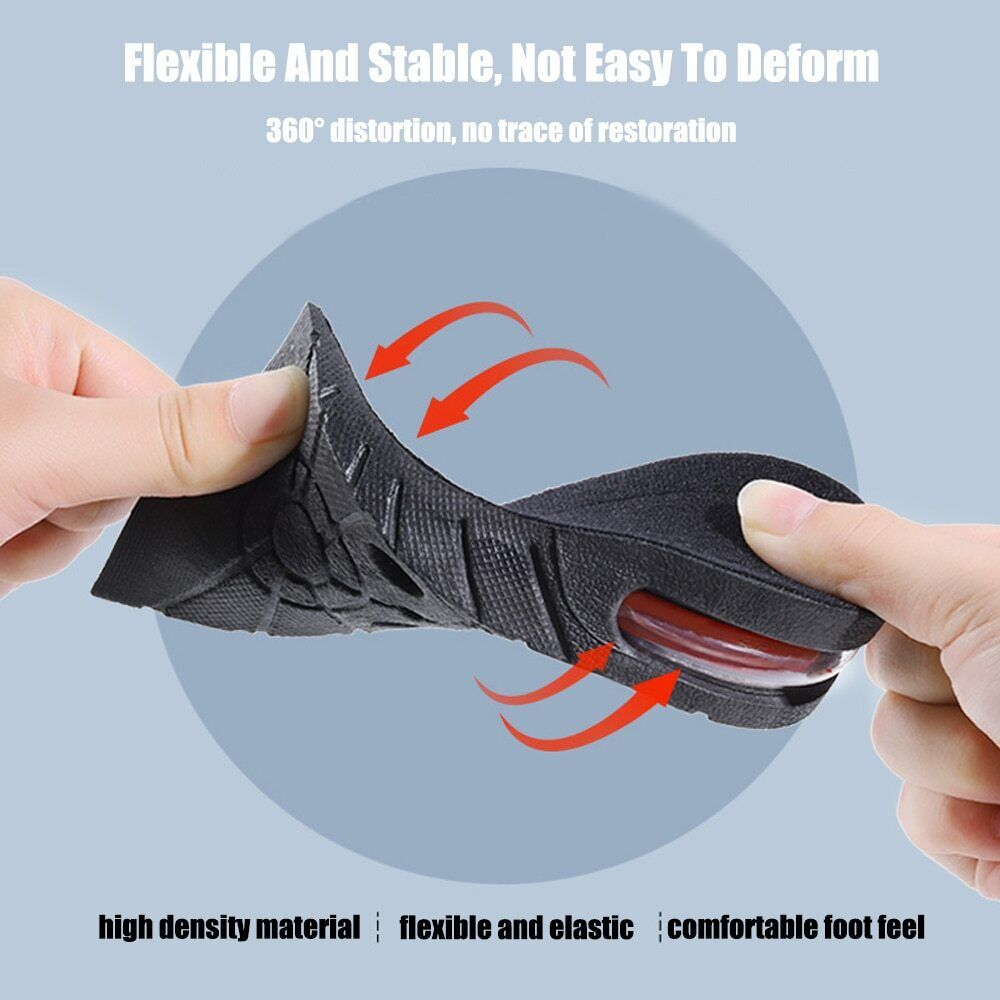 Invisible Height Increase Insoles – Adjustable Shoe Inserts for Men & Women | Discreet Comfort & Height Boost