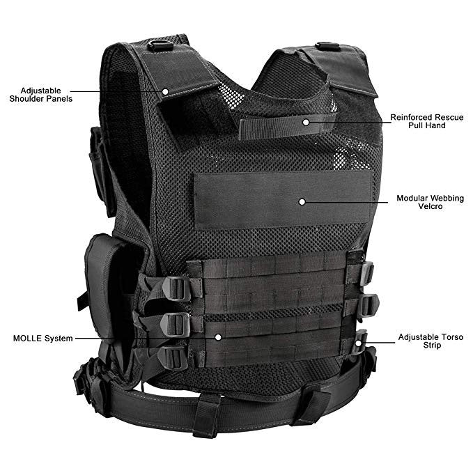 Camouflage Tactical Vest - Breathable & Durable | Ideal for Outdoor Adventures & Tactical Training