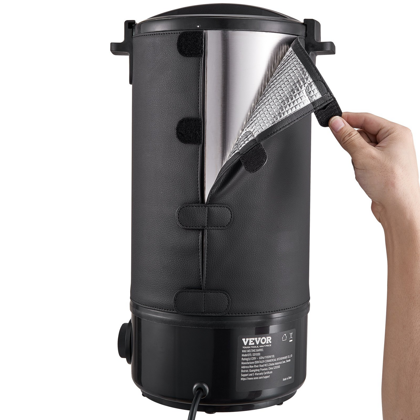 VEVOR 10L Electric Wax Melter for Candle Making | Large Capacity, Easy Pour Spout, 9-Level Temperature Control