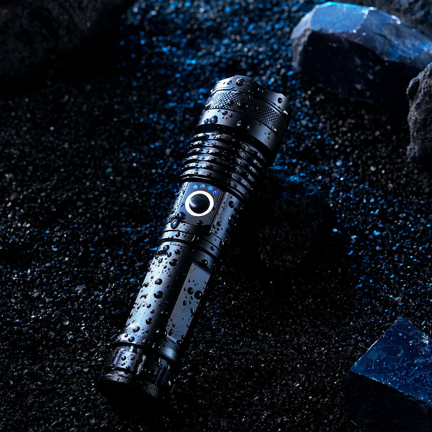 VEVOR 10000 Lumen Rechargeable Flashlight - 5 Lighting Modes, High Lumens, Waterproof Aluminum Alloy for Outdoor & Emergency Use