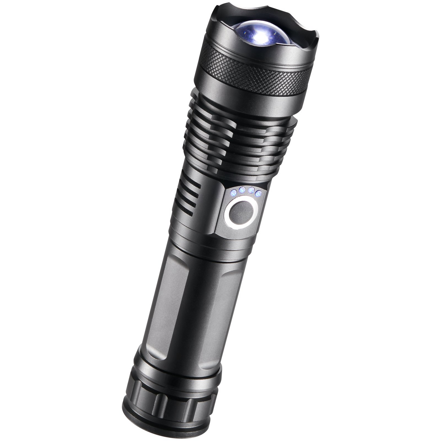 VEVOR 10000 Lumen Rechargeable Flashlight - 5 Lighting Modes, High Lumens, Waterproof Aluminum Alloy for Outdoor & Emergency Use