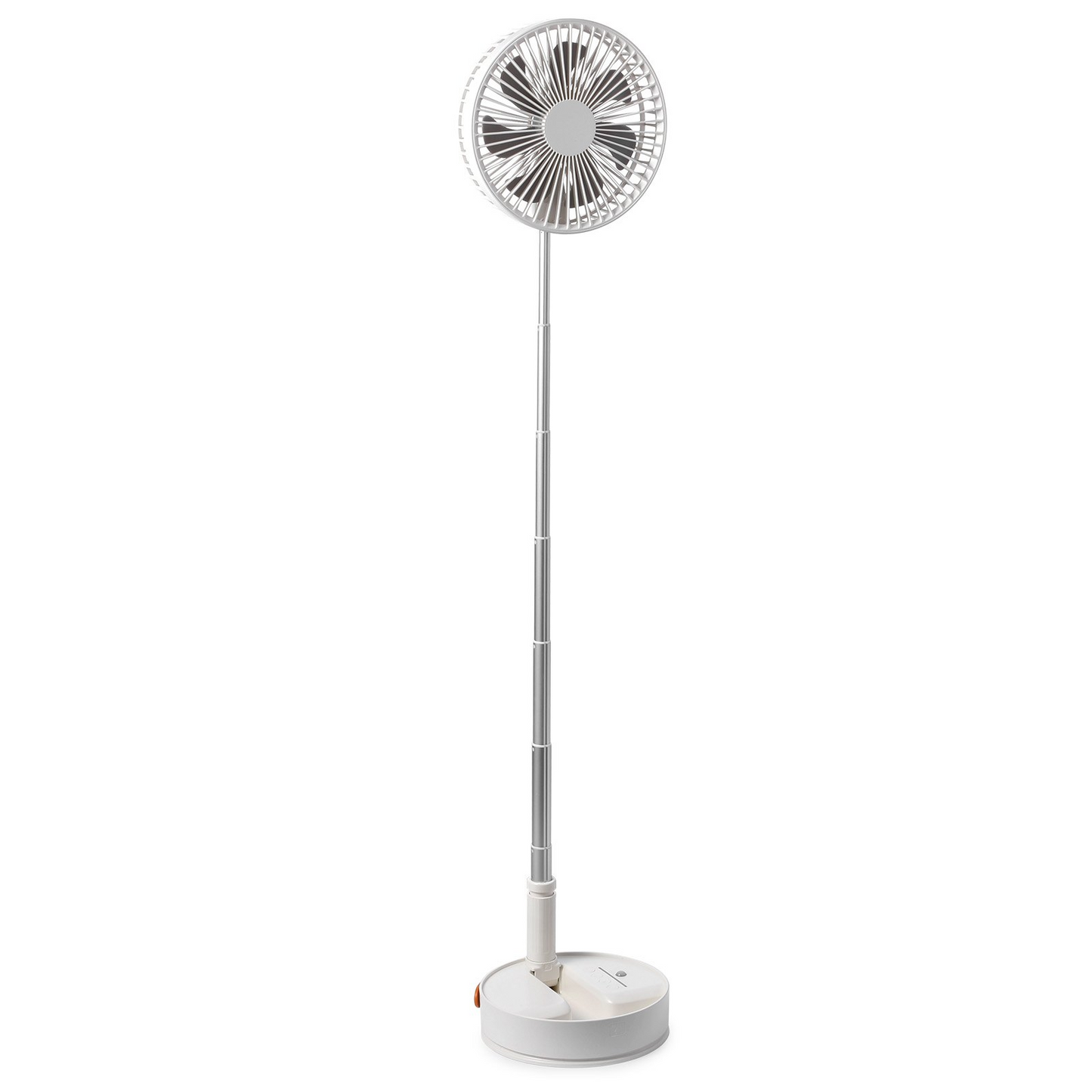 VEVOR 8 Inch Foldable Oscillating Standing Fan - Portable, Rechargeable & Remote Controlled for Home, Office, and Travel