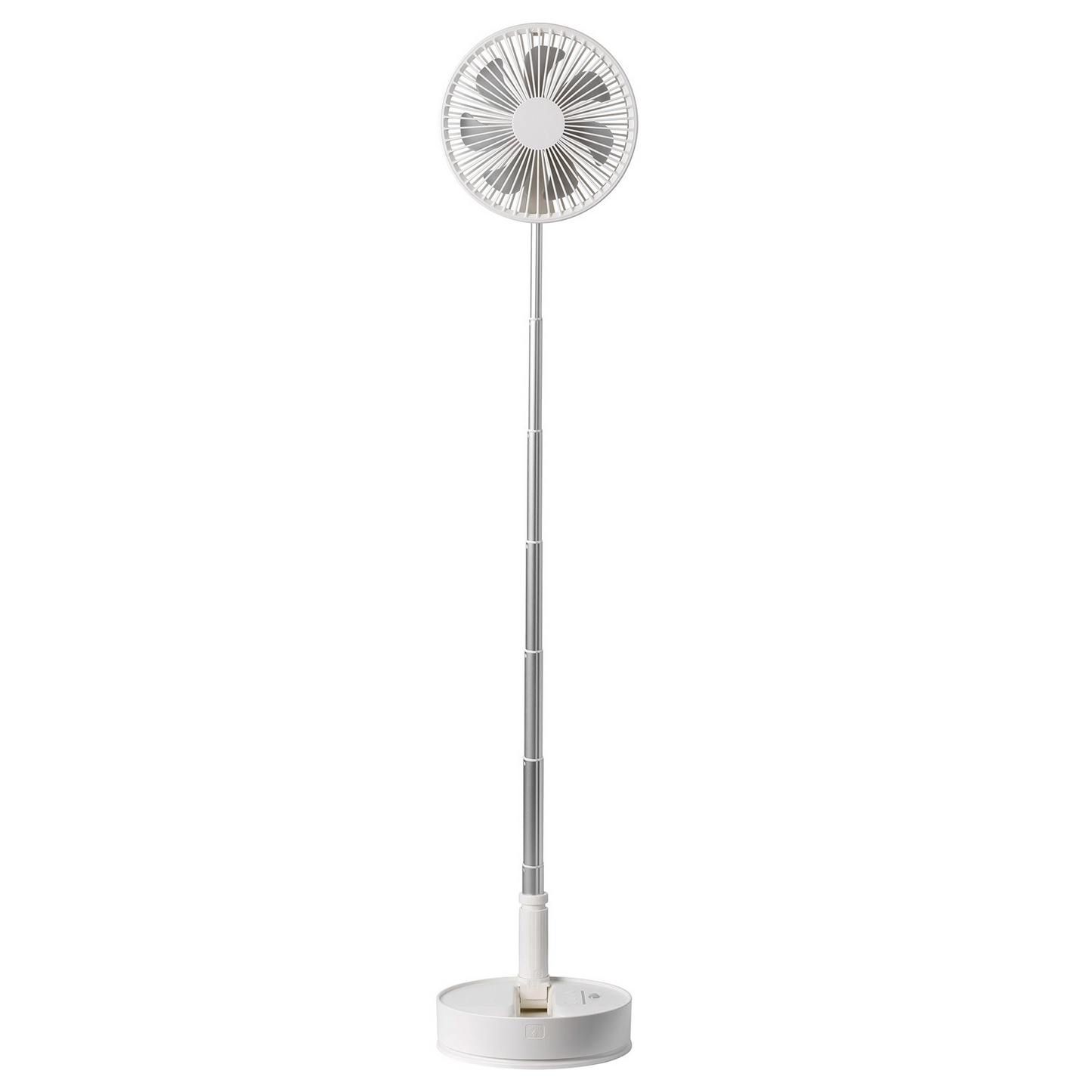 VEVOR 8 Inch Foldable Oscillating Standing Fan - Portable, Rechargeable & Remote Controlled for Home, Office, and Travel