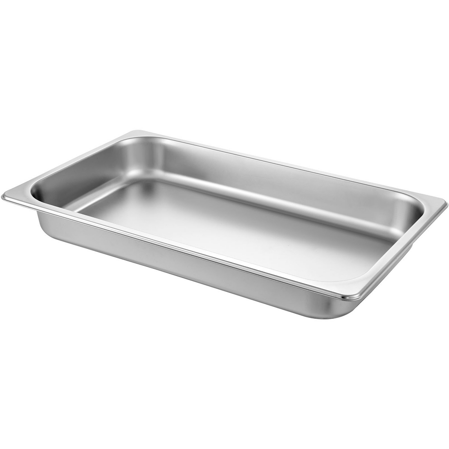 Durable Stainless Steel Hotel Pans Full Size Set - 6 Pack, 2.5 Inch Deep Steam Table Pans for Catering, Buffet & Food Service - Anti-Jam Design