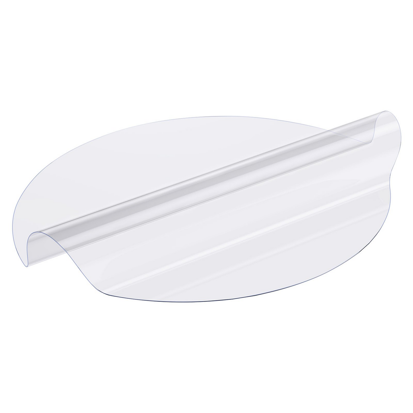 VEVOR 42 Inch Round PVC Table Protector - Premium 2.0mm Thick Clear Plastic Desk Cover - Ideal for Dining Tables and Office Desks