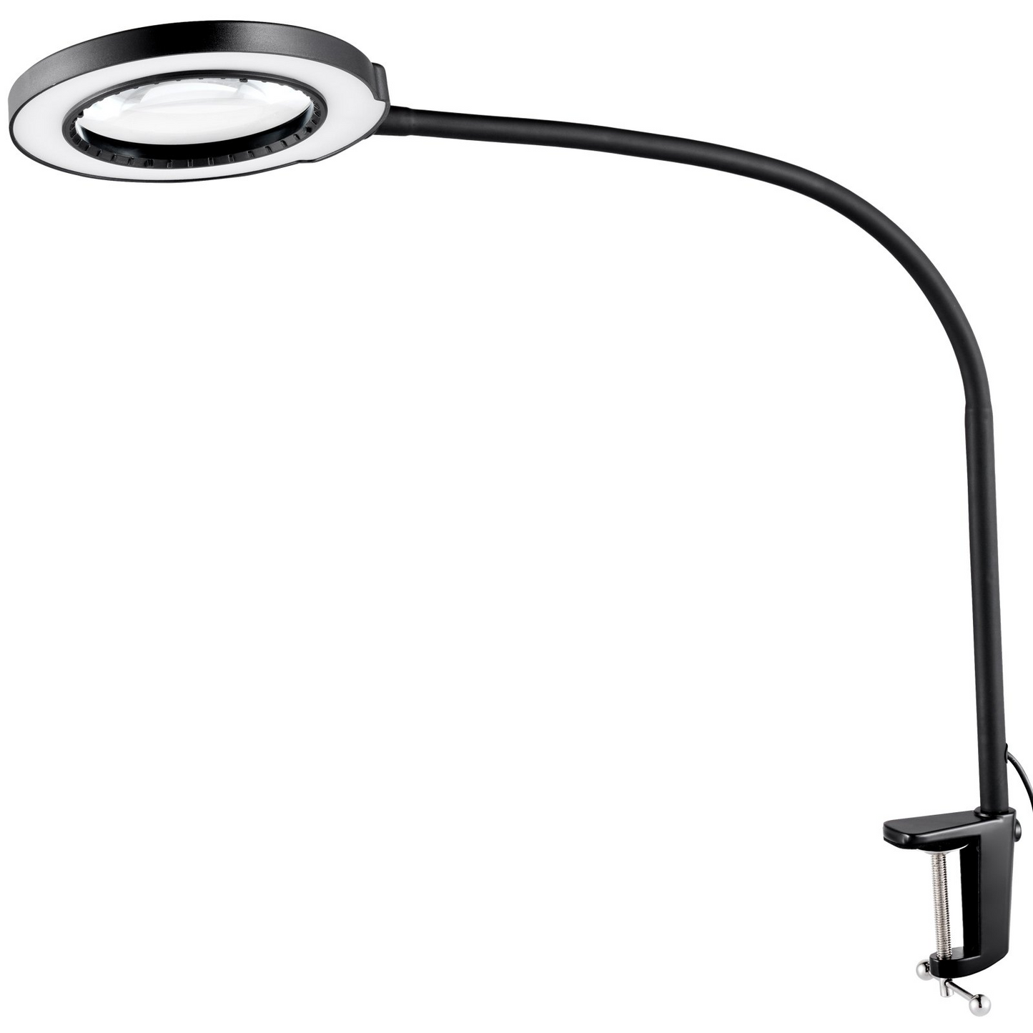 VEVOR 5X Magnifying Glass with LED Light - Flexible Gooseneck Floor Lamp for Reading, Crafting & Professional Precision