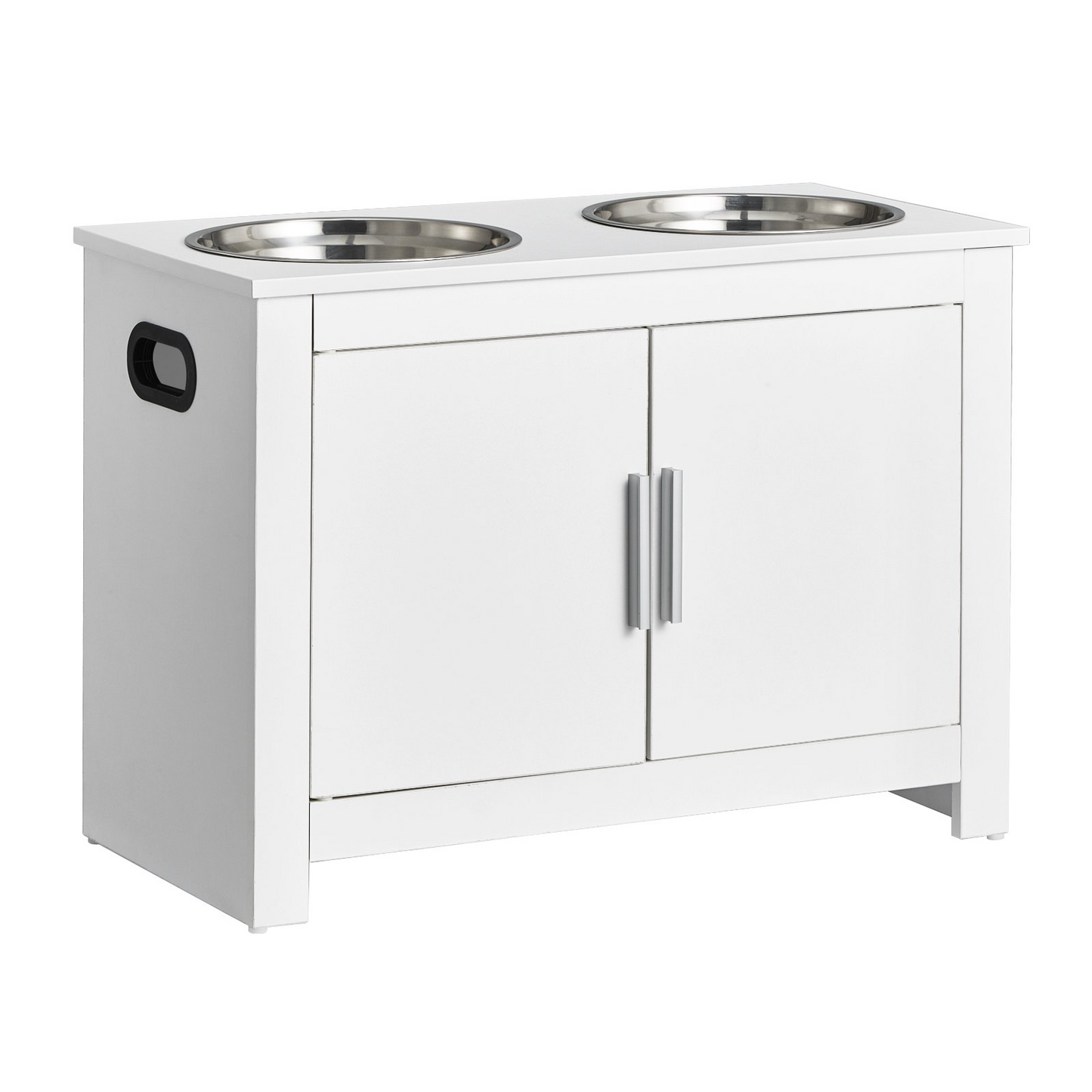 VEVOR Elevated Pet Feeding Station with Dual Bowls - Waterproof, Durable, Large Dog-Friendly Storage Cabinet