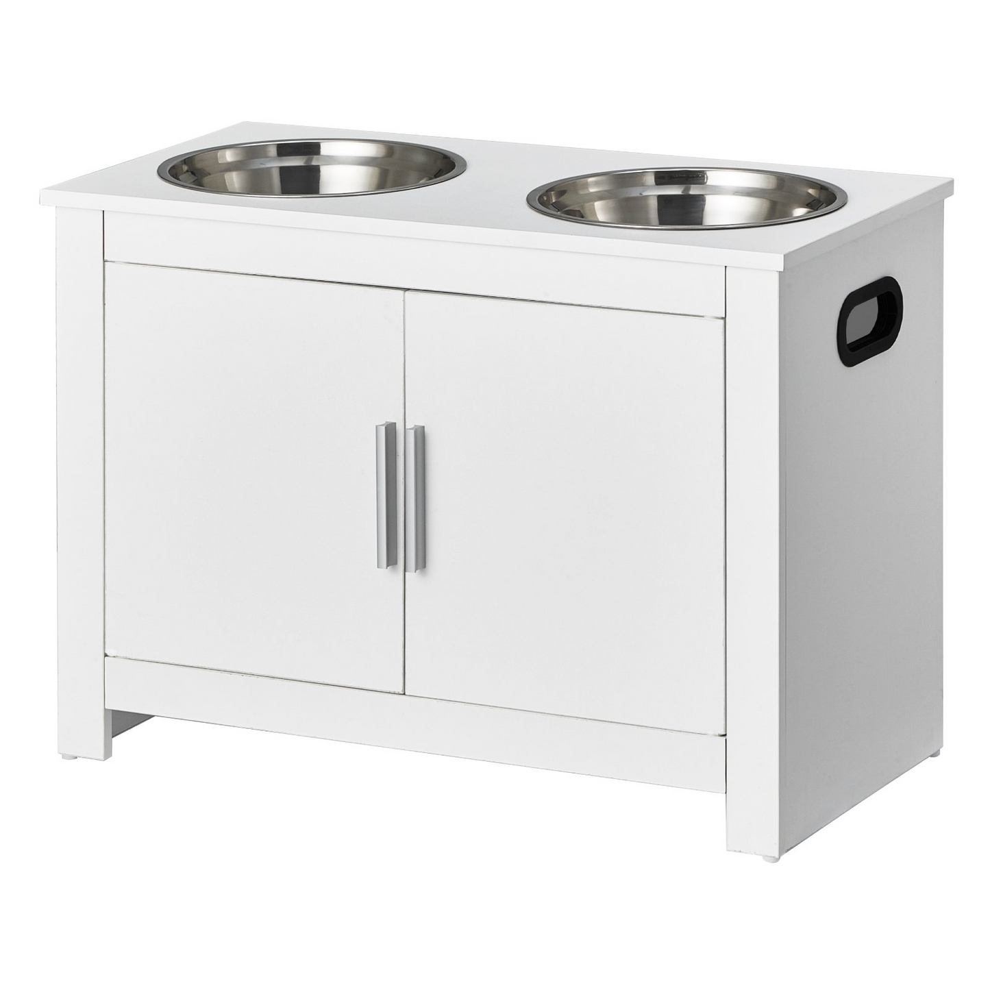 VEVOR Elevated Pet Feeding Station with Dual Bowls - Waterproof, Durable, Large Dog-Friendly Storage Cabinet