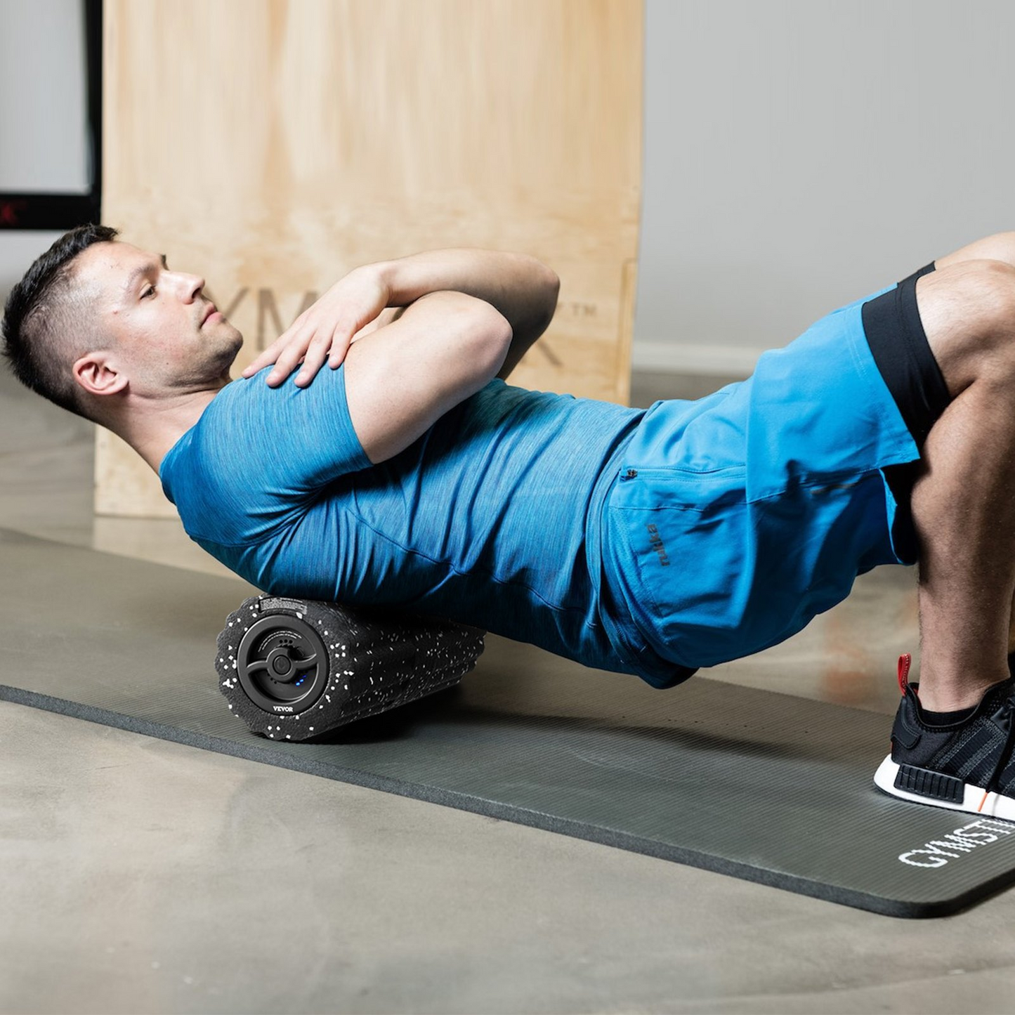 VEVOR Rechargeable Vibrating Foam Roller - 4 Intensity Levels for Deep Tissue Therapy & Enhanced Muscle Recovery