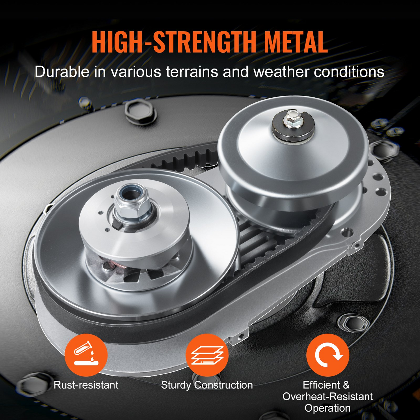 High-Performance 2000 RPM Drive Clutch for 2-8 HP Engines - Enhanced Engine Efficiency & Durability