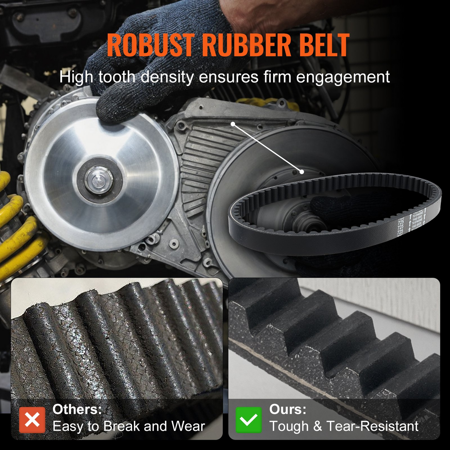 High-Performance 2000 RPM Drive Clutch for 2-8 HP Engines - Enhanced Engine Efficiency & Durability
