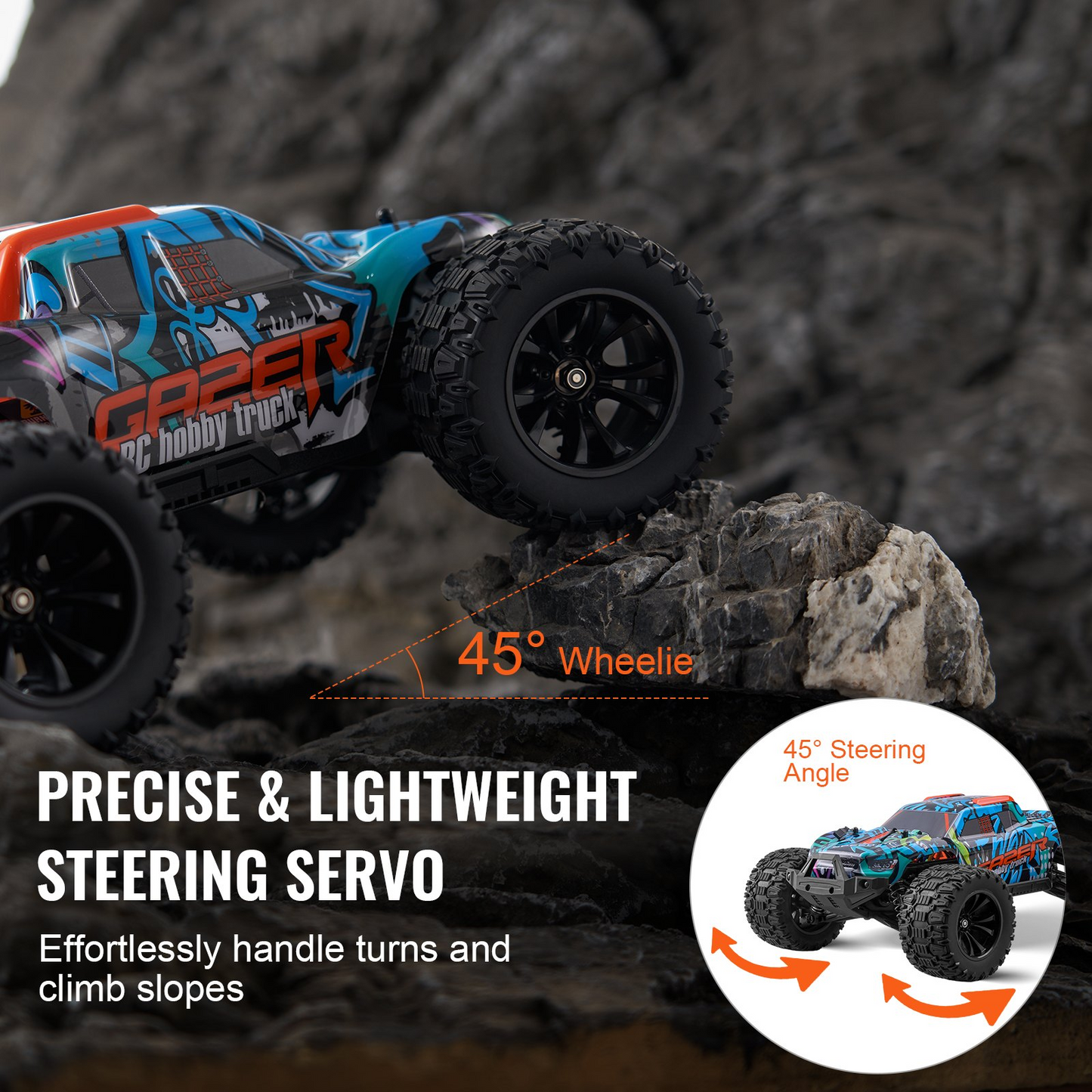 High-Performance 1:14 Scale RC Car - 4WD Off-Road Truck for Kids - All Terrain, Long Runtime, Durable - Perfect for Ages 8+
