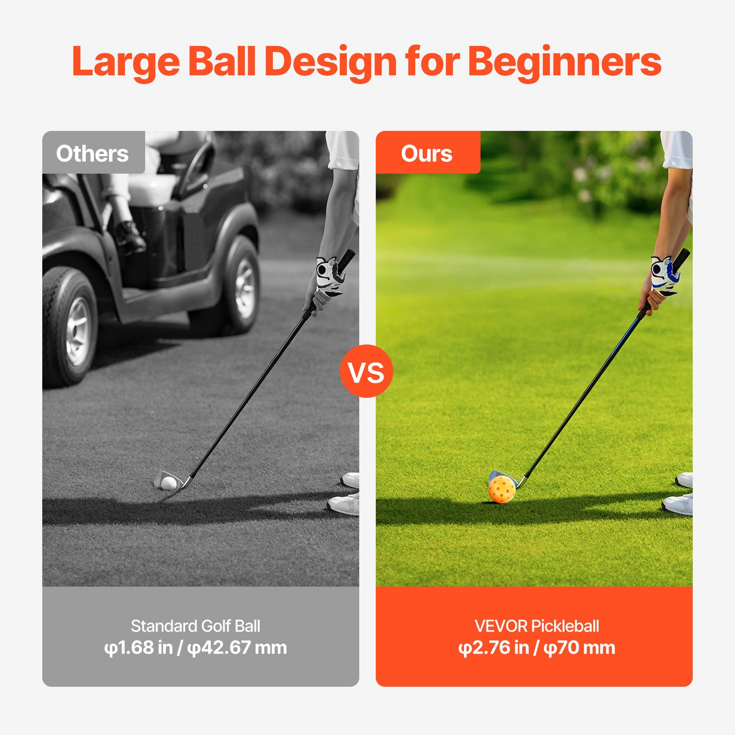 Backyard Golf Game - 6 Hole Portable Bucket Set for All Ages - Perfect for Family Fun, Parties & Outdoor Activities