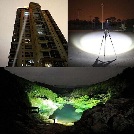 Compact & Powerful Grab-N-Go LED Flashlight - 5 Vibrant Colors, Adjustable Beam, SOS & Strobe Modes