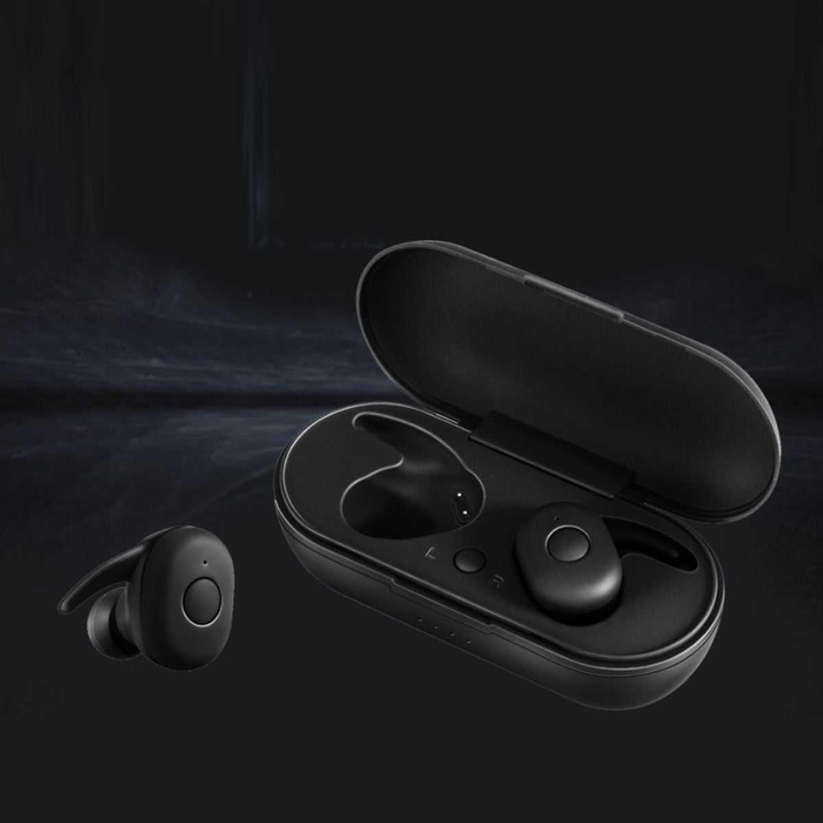 Twin Bluetooth Earpods with Chargeable Box - Noise Cancelling, Sweatproof Wireless Headphones with Siri Compatibility and APTX Technology