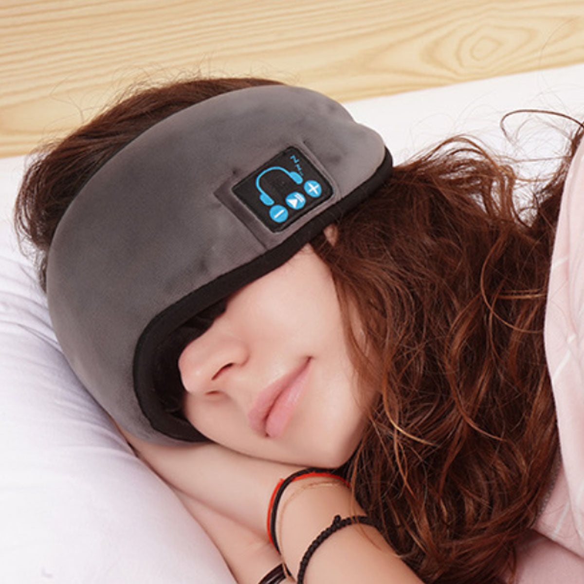 EZ Sleep Bluetooth Eye Mask | High-Fidelity Sound | Velvet Comfort | Adjustable Fit | 9 Hours Playtime | Hand Washable | Ideal for Travel & Meditation