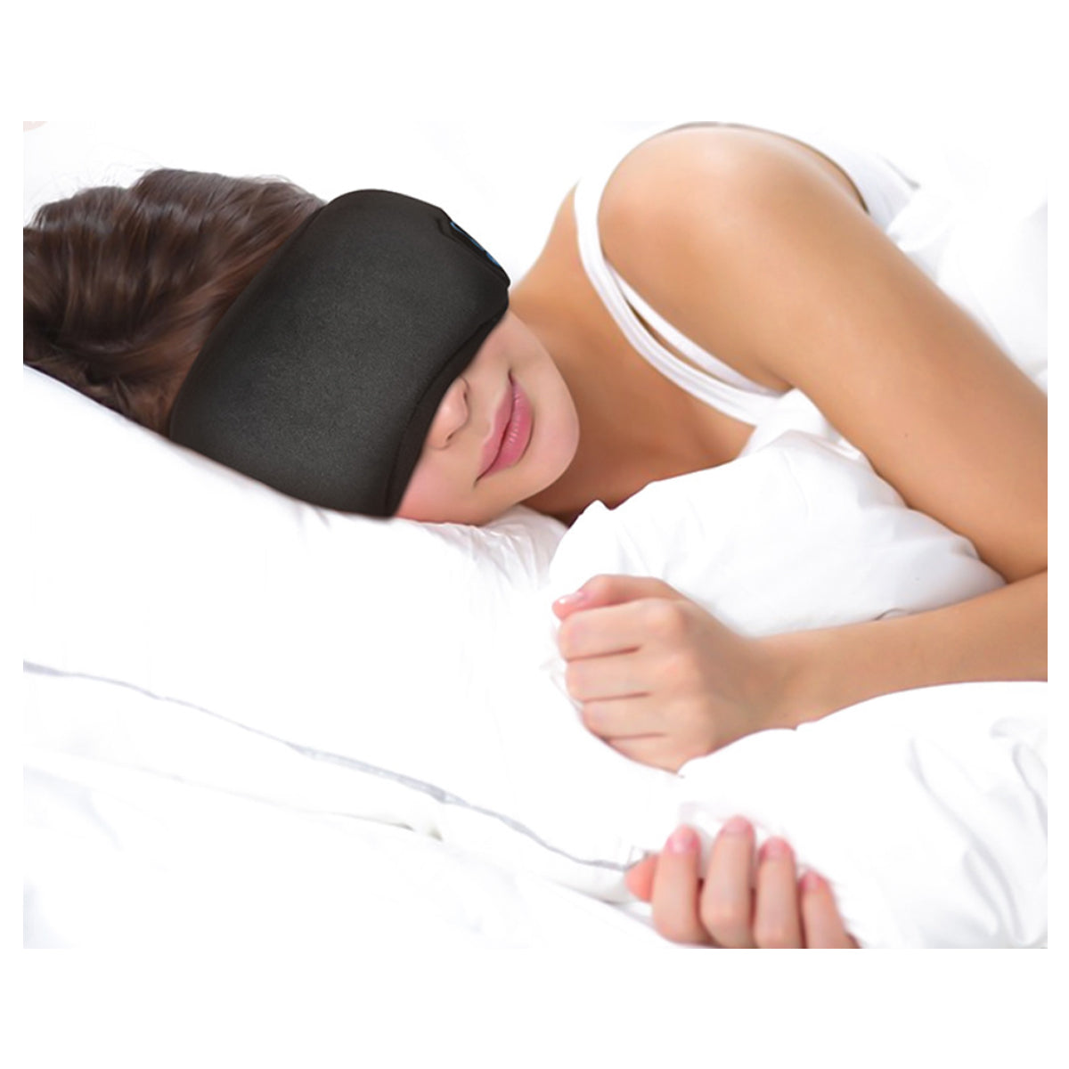 EZ Sleep Bluetooth Eye Mask | High-Fidelity Sound | Velvet Comfort | Adjustable Fit | 9 Hours Playtime | Hand Washable | Ideal for Travel & Meditation