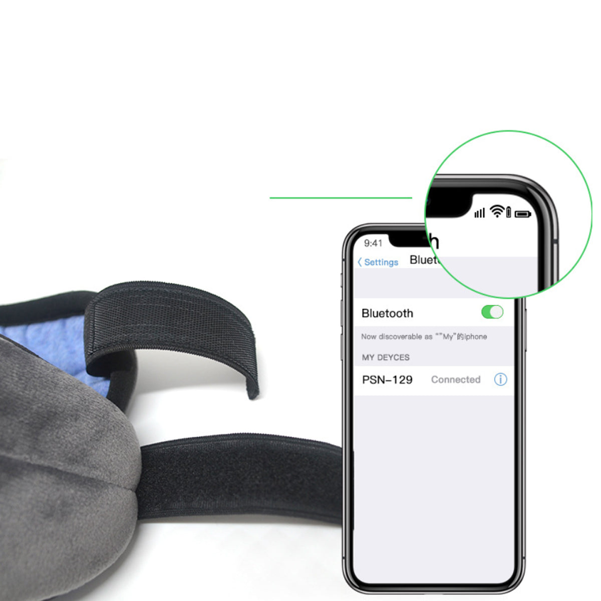 EZ Sleep Bluetooth Eye Mask | High-Fidelity Sound | Velvet Comfort | Adjustable Fit | 9 Hours Playtime | Hand Washable | Ideal for Travel & Meditation