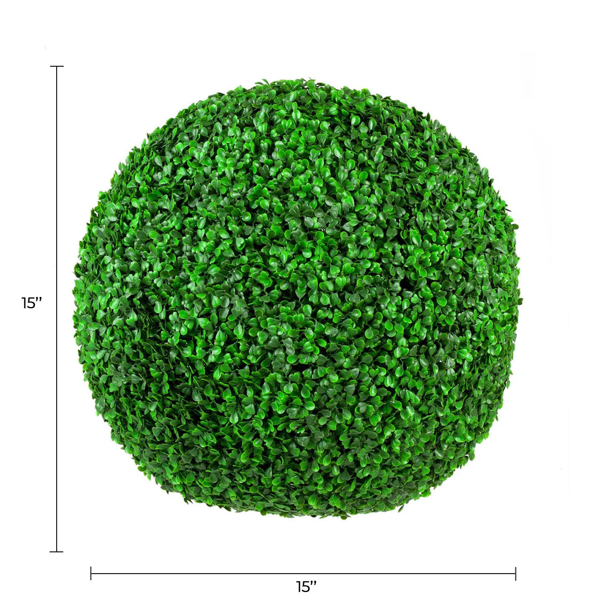 Artificial Boxwood Topiary Ball Set (2 Balls) 15 Inch UV Resistant-1