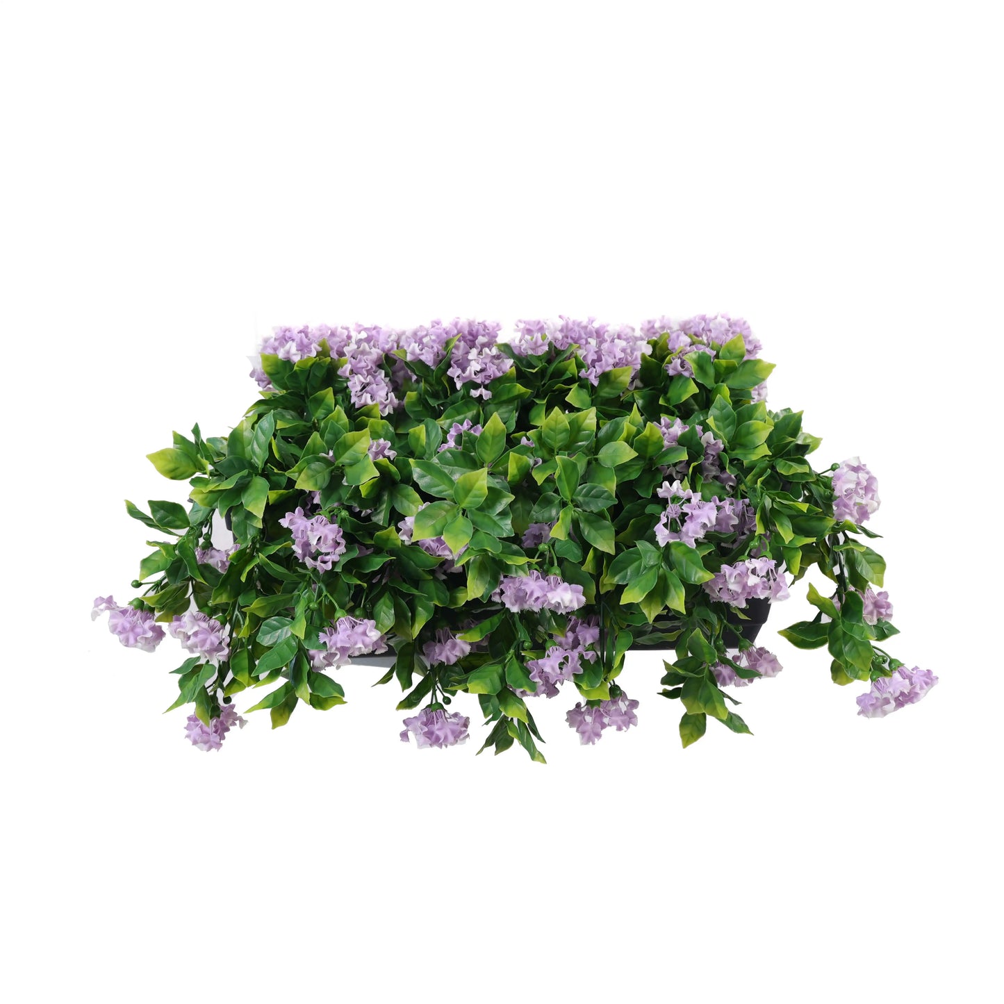 Artificial Draping Lilac Flowering Window Box Planter 20" x 14"(Outdoor Proof)-0