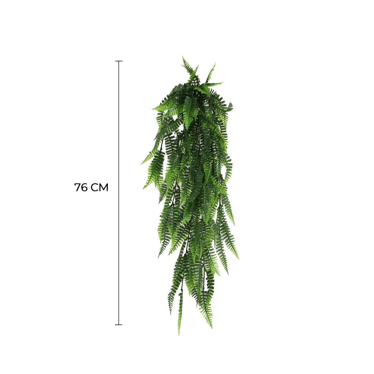 Artificial Hanging Fern Garland Bushes (UV Resistant & Fire Rated | 7.1in x 30in | 18cm x 76cm Each)-1