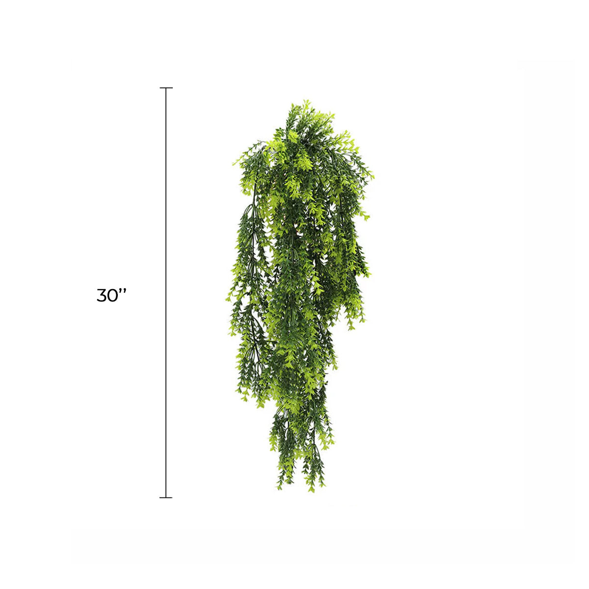 Artificial Hanging Vivid Green Dense Fern Plant 30" UV Resistant-1