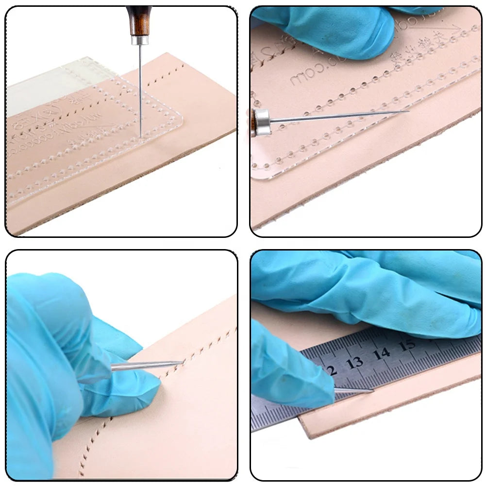 L38 16pcs Bookbinding Kits Bone Folder for Beginners Paper DIY Basic Bookbinding Tools Kits-3