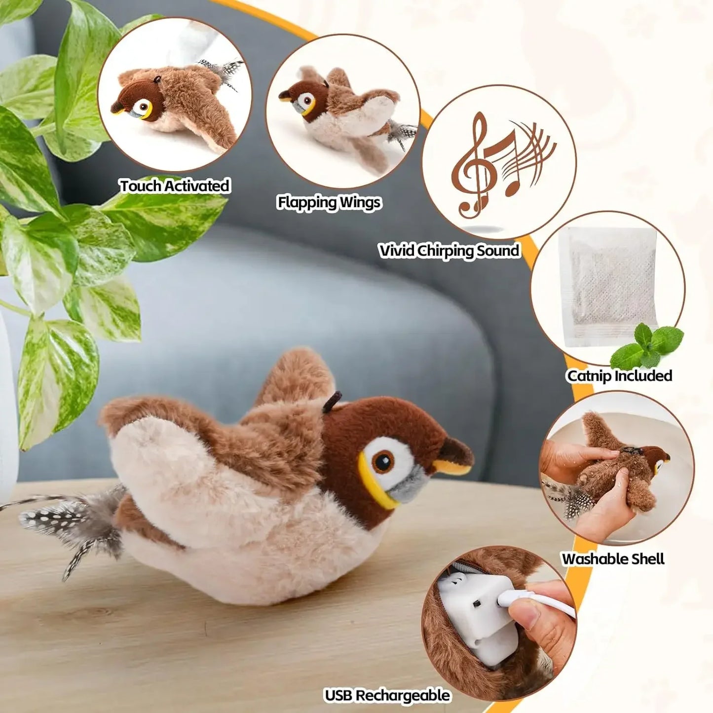 Chirp & Flap: The Rechargeable Bird Toy