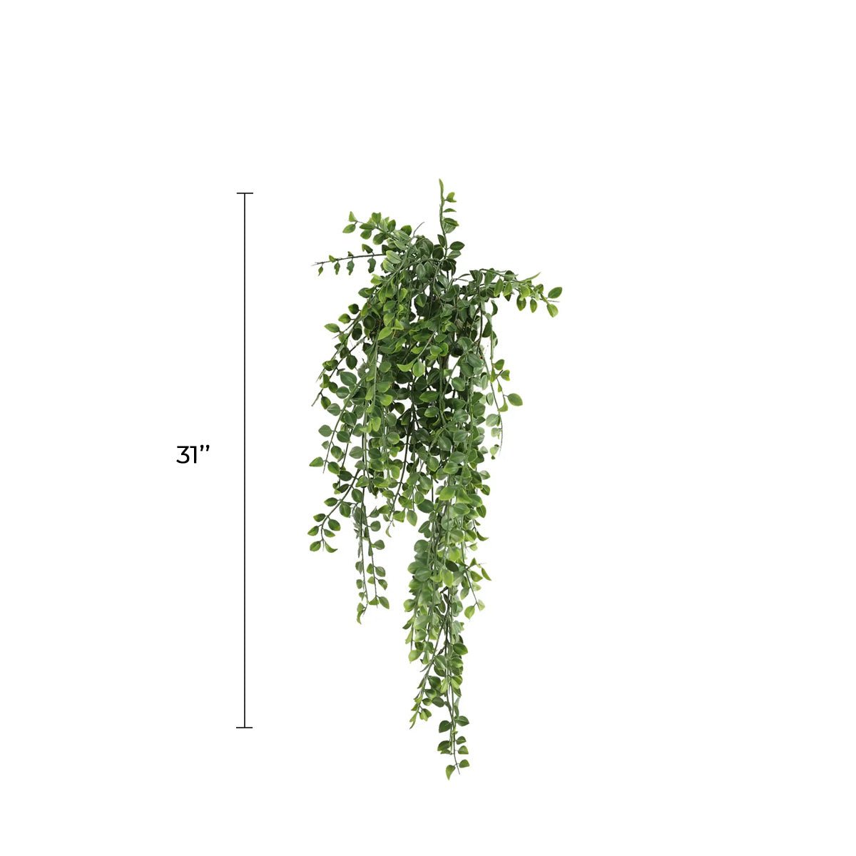 Artificial Hanging Pearls Garland Bushes – Dark Green UV Resistant & Fire Rated | 7.8in x 31in (20cm x 79cm Each)-1