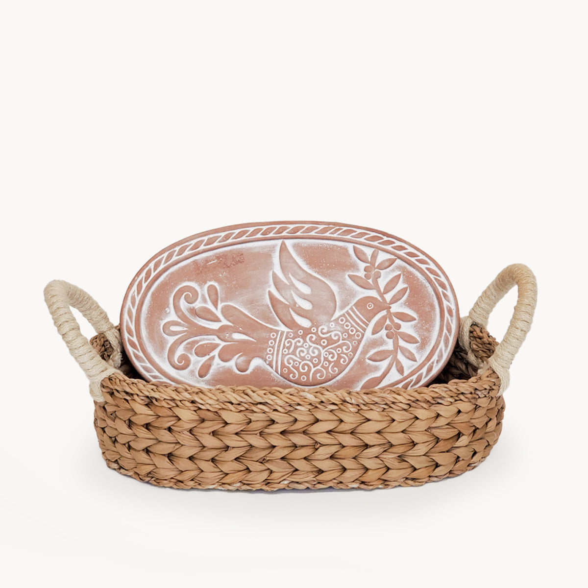 Bread Warmer & Basket - Bird Oval-0