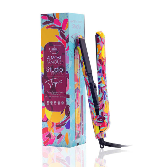 Tropico Studio 1.25" Flat Iron with Waterprint Design-0