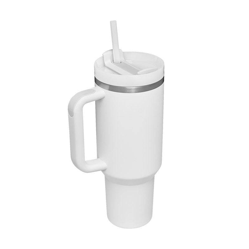 Thermal Mug 40oz Straw Coffee Insulation Cup With Handle BPA Free-4