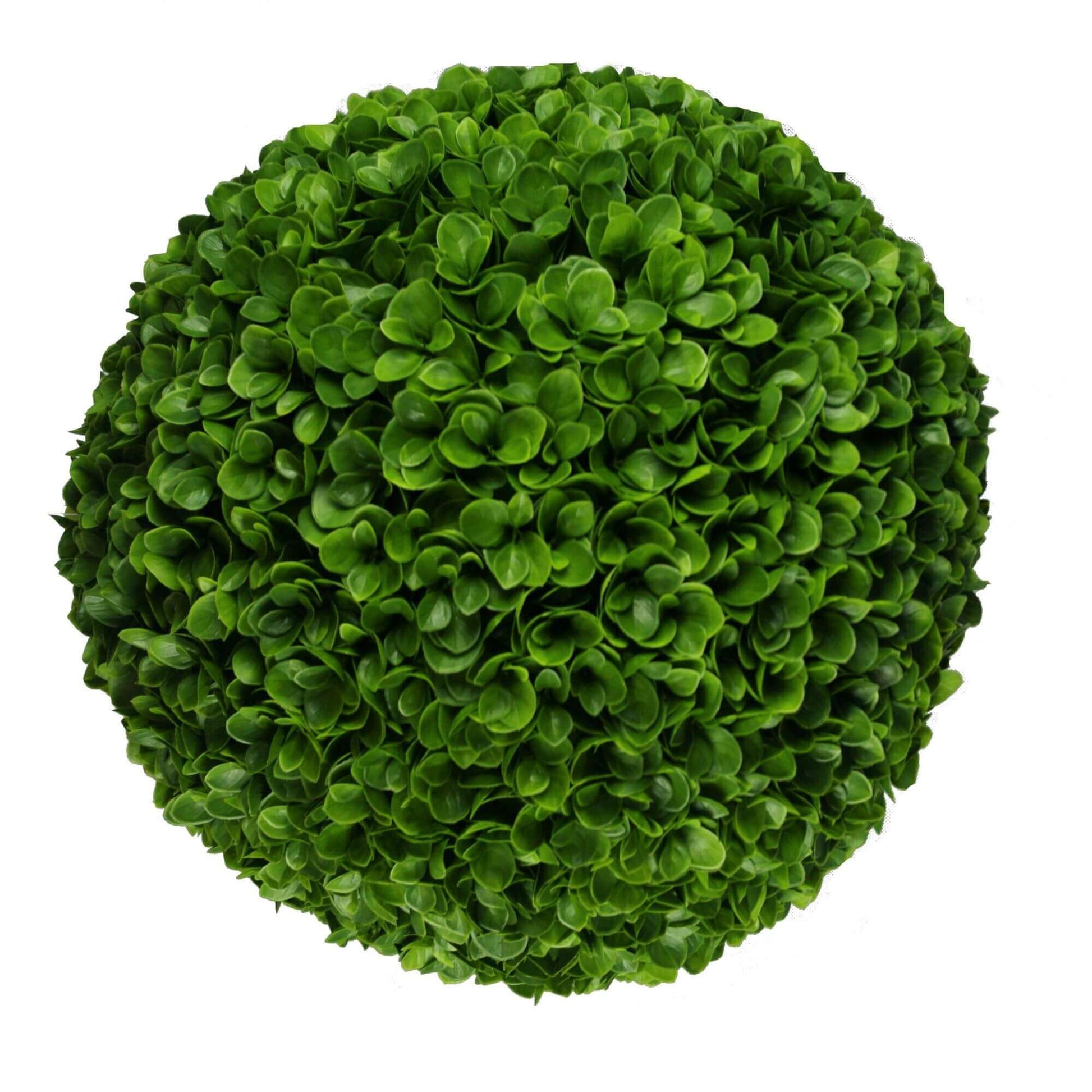 Artificial Rose Clover Topiary Ball 17" UV Resistant Set of 2-0