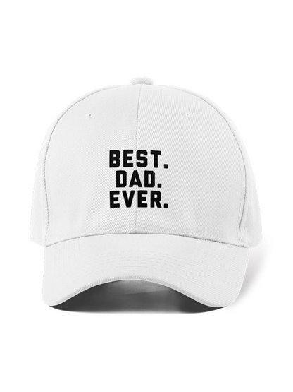 The Best Dad Ever Hat - Comfortable & Stylish Cotton Twill Cap | SmartPrintsInk Designs