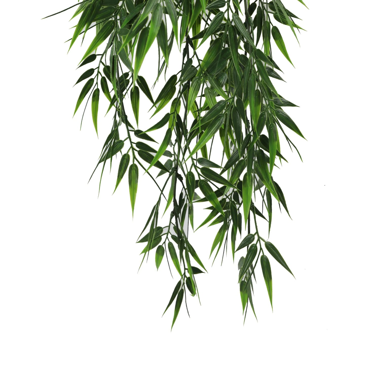 Artificial Hanging Bamboo Leaf Garland Bushes – Dark Green UV Resistant & Fire Rated | 6.7in x 30in (17cm x 76cm Each)-4